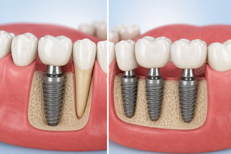 Single vs. Multiple Dental Implants